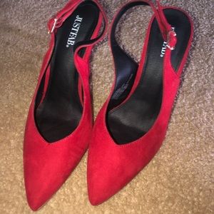 Red Pointed Heels